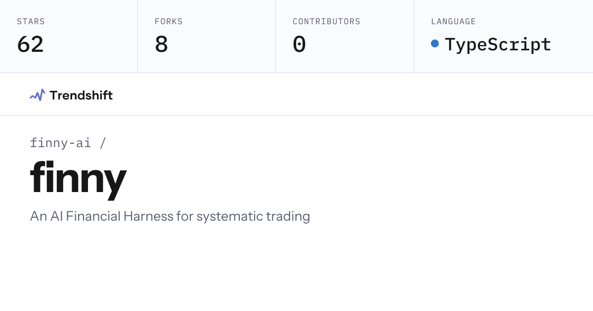 finny-ai/finny — GitHub trending stats & insights | Trendshift