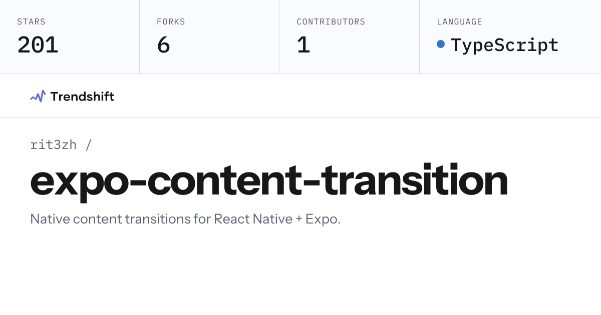 rit3zh/expo-content-transition — GitHub trending stats & insights ...