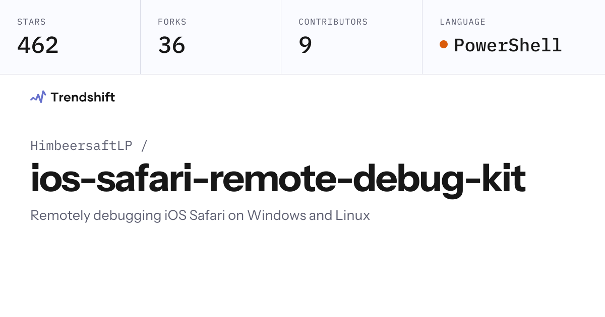 HimbeersaftLP/ios-safari-remote-debug-kit — GitHub trending stats ...
