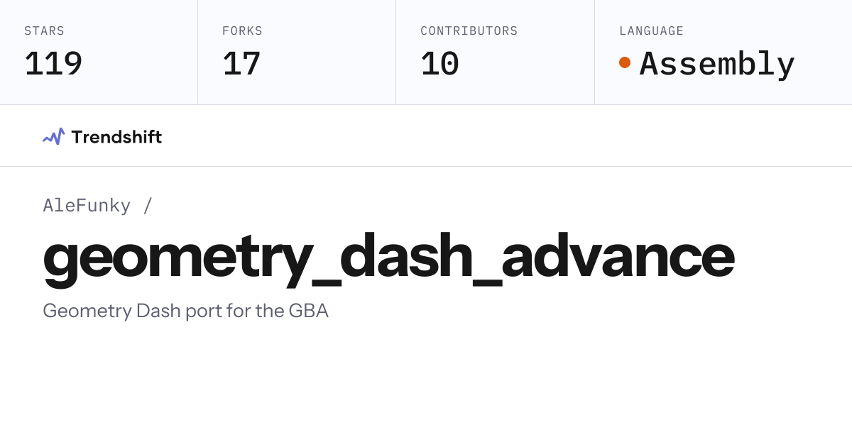 AleFunky/geometry_dash_advance — GitHub trending stats & insights ...