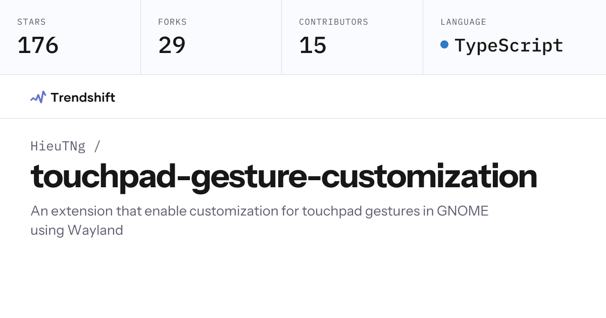 HieuTNg/touchpad-gesture-customization — GitHub trending stats ...