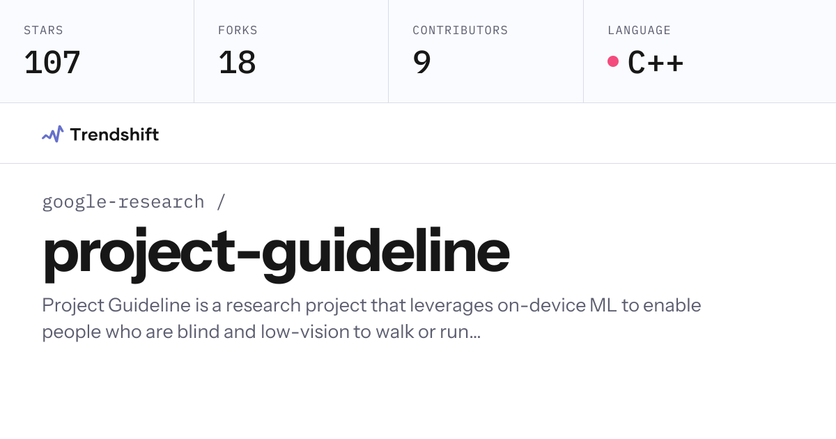 google-research/project-guideline — GitHub trending stats & insights ...