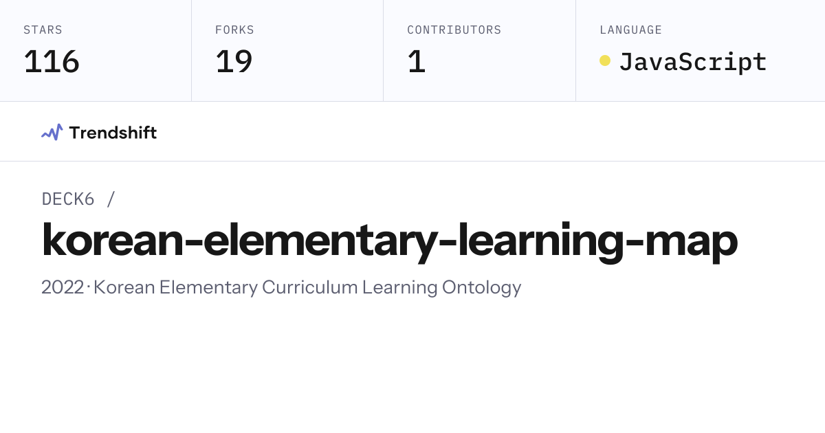DECK6/korean-elementary-learning-map — GitHub trending stats & insights ...