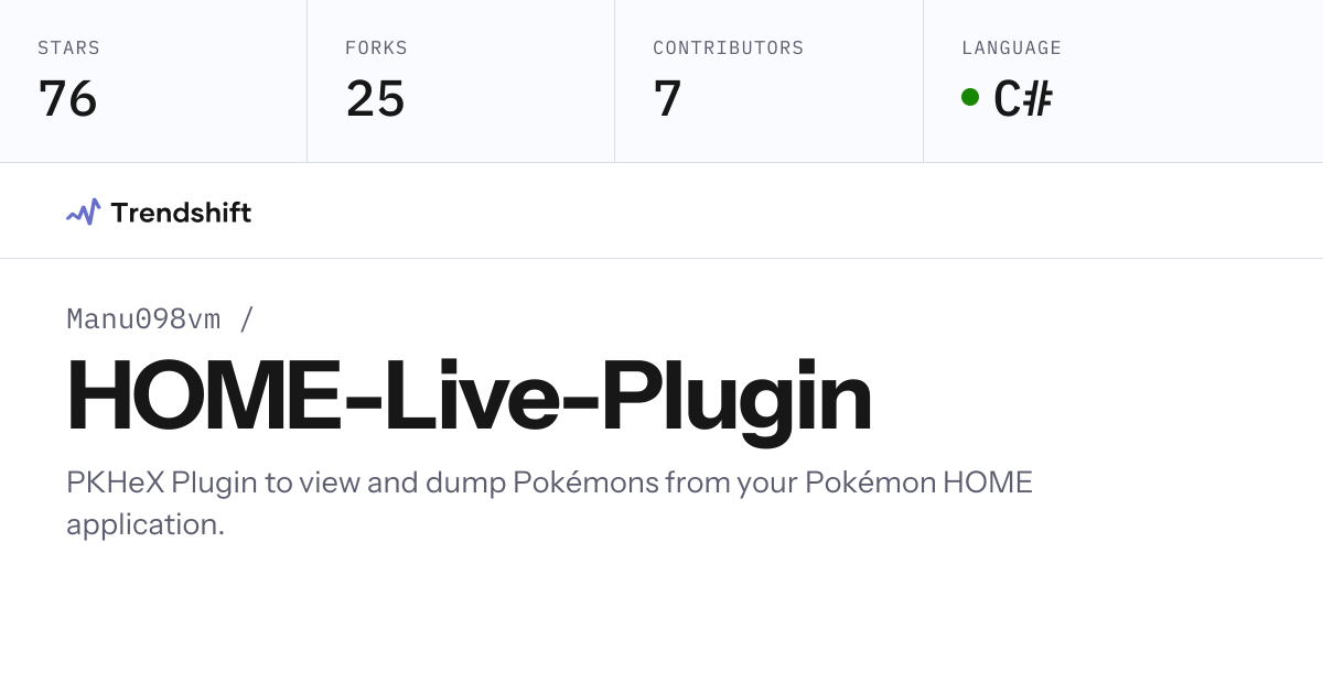Manu098vm/HOME-Live-Plugin — GitHub trending stats & insights | Trendshift