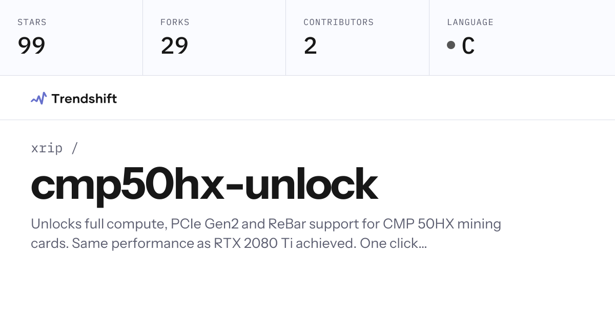 xrip/cmp50hx-unlock — GitHub trending stats & insights | Trendshift