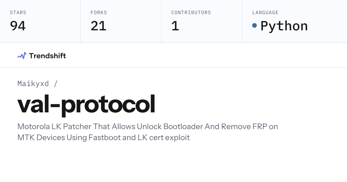 Maikyxd/val-protocol — GitHub trending stats & insights | Trendshift