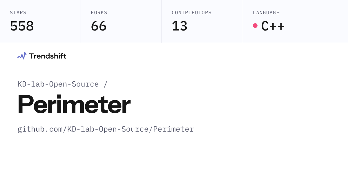 KD-lab-Open-Source/Perimeter — GitHub trending stats & insights ...