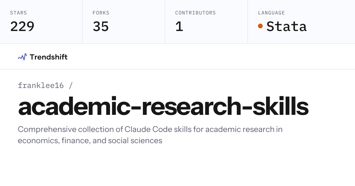 franklee16/academic-research-skills — GitHub trending stats & insights ...