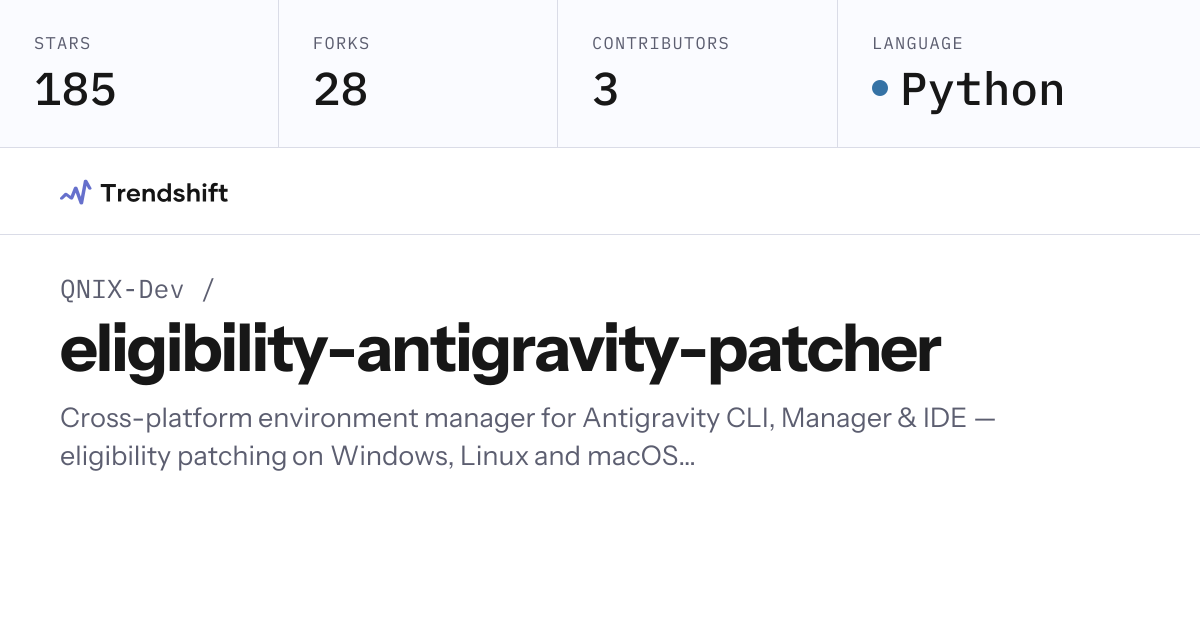 QNIX-Dev/eligibility-antigravity-patcher — GitHub trending stats ...