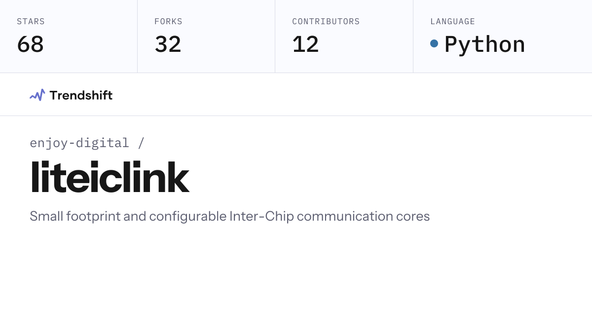 enjoy-digital/liteiclink — GitHub trending stats & insights | Trendshift