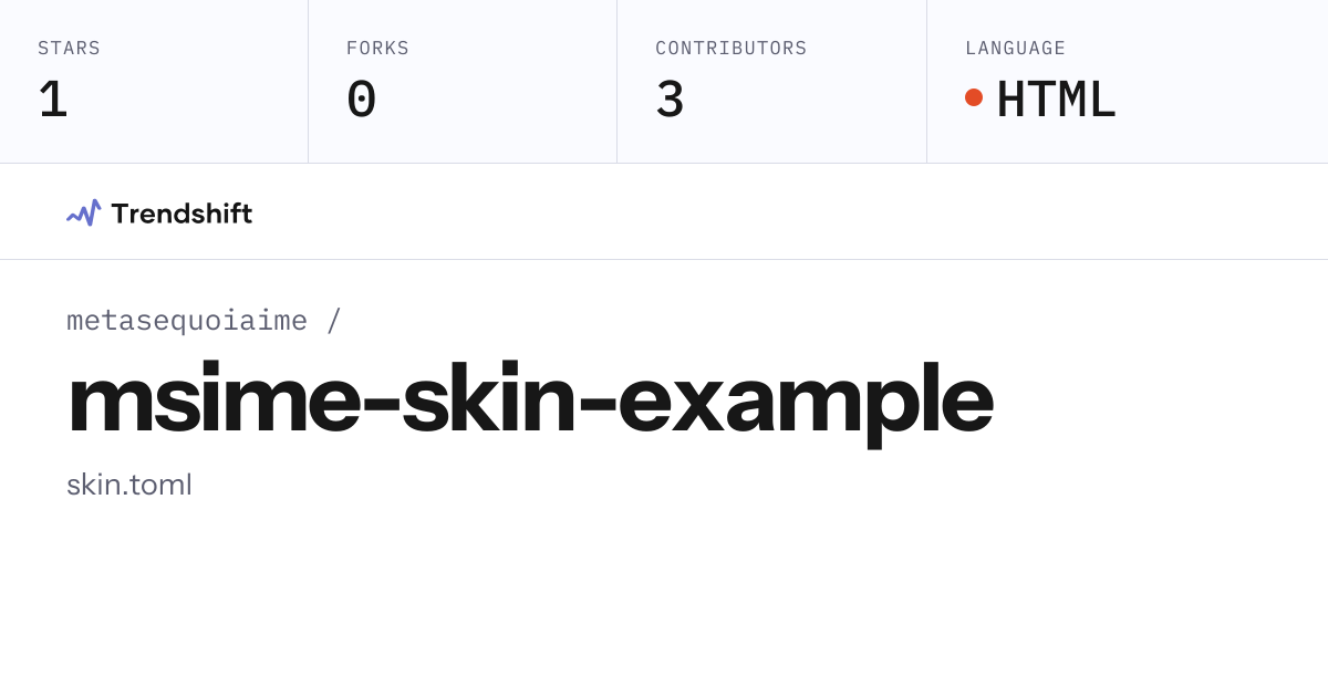 metasequoiaime/msime-skin-example — GitHub trending stats & insights ...