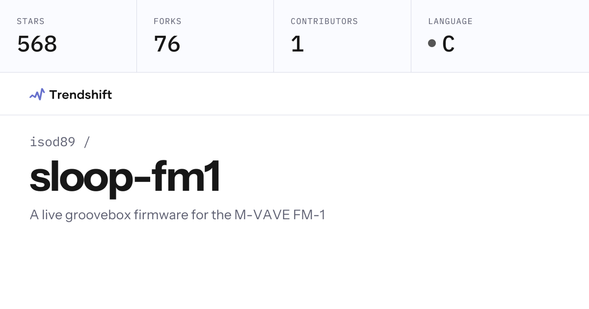 isod89/sloop-fm1 — GitHub trending stats & insights | Trendshift