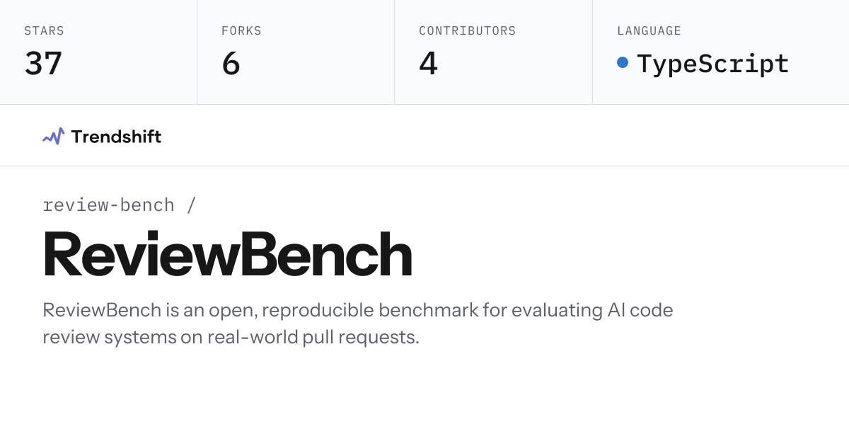 review-bench/ReviewBench — GitHub trending stats & insights | Trendshift