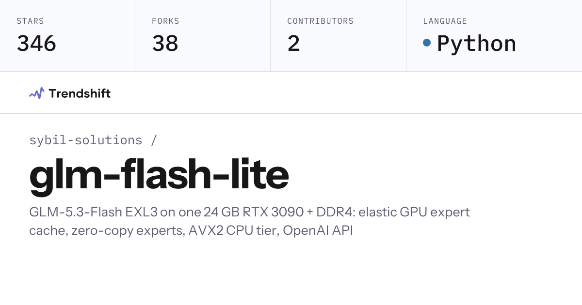 sybil-solutions/glm-flash-lite — GitHub trending stats & insights ...