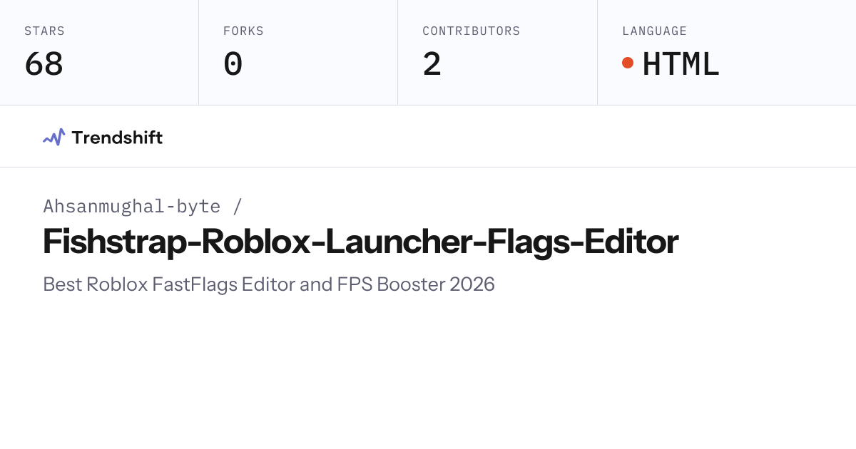 Ahsanmughal-byte/Fishstrap-Roblox-Launcher-Flags-Editor — GitHub ...