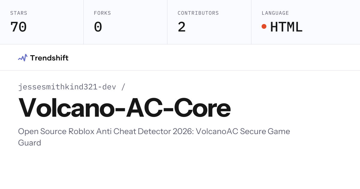 jessesmithkind321-dev/Volcano-AC-Core — GitHub trending stats ...