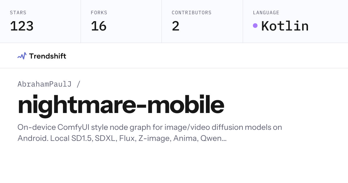 AbrahamPaulJ/nightmare-mobile — GitHub trending stats & insights ...