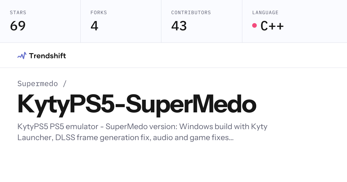 Supermedo/KytyPS5-SuperMedo — GitHub trending stats & insights | Trendshift
