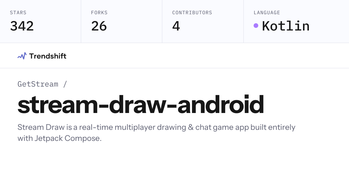 GetStream/stream-draw-android — GitHub trending stats & insights ...
