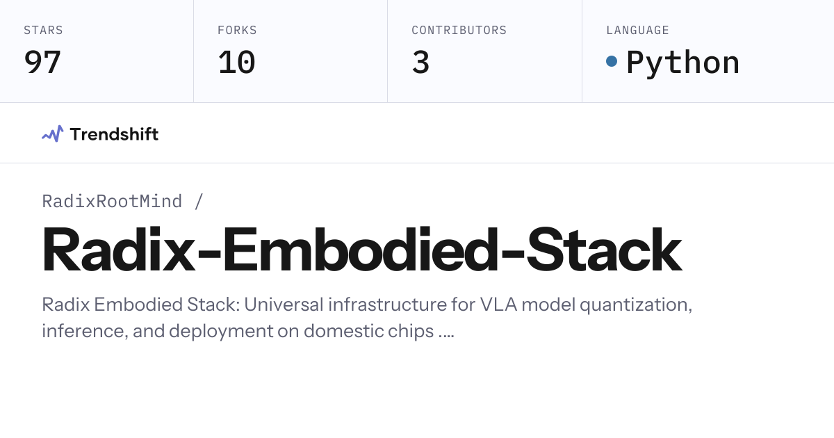 RadixRootMind/Radix-Embodied-Stack — GitHub trending stats & insights ...