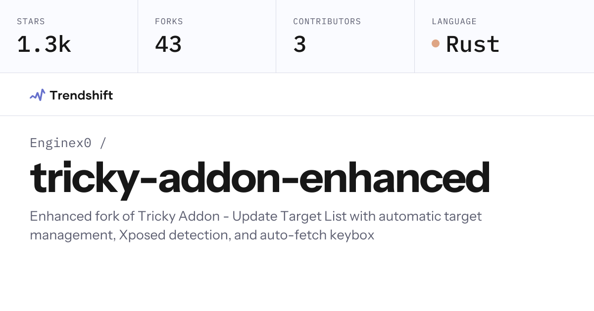Enginex0/tricky-addon-enhanced — GitHub trending stats & insights ...