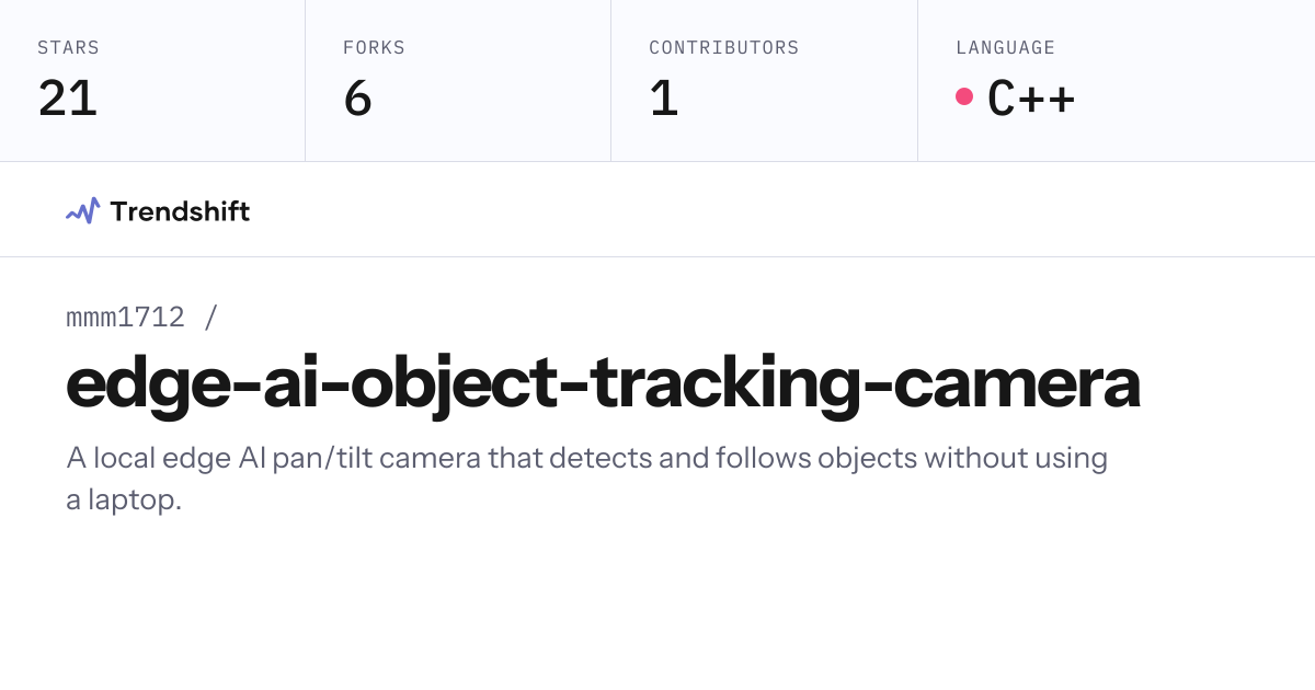 mmm1712/edge-ai-object-tracking-camera — GitHub trending stats ...